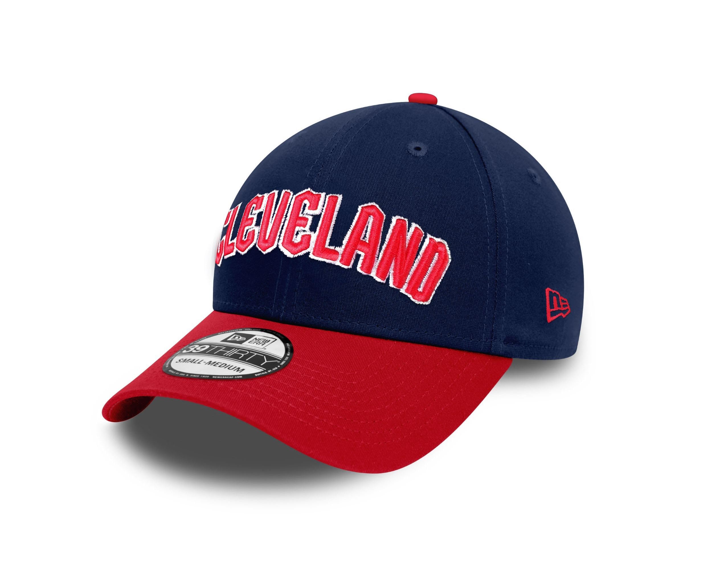 New Era Cleveland Guardians MLB Two Tone Navy Scarlet 39Thirty Stretch Cap
