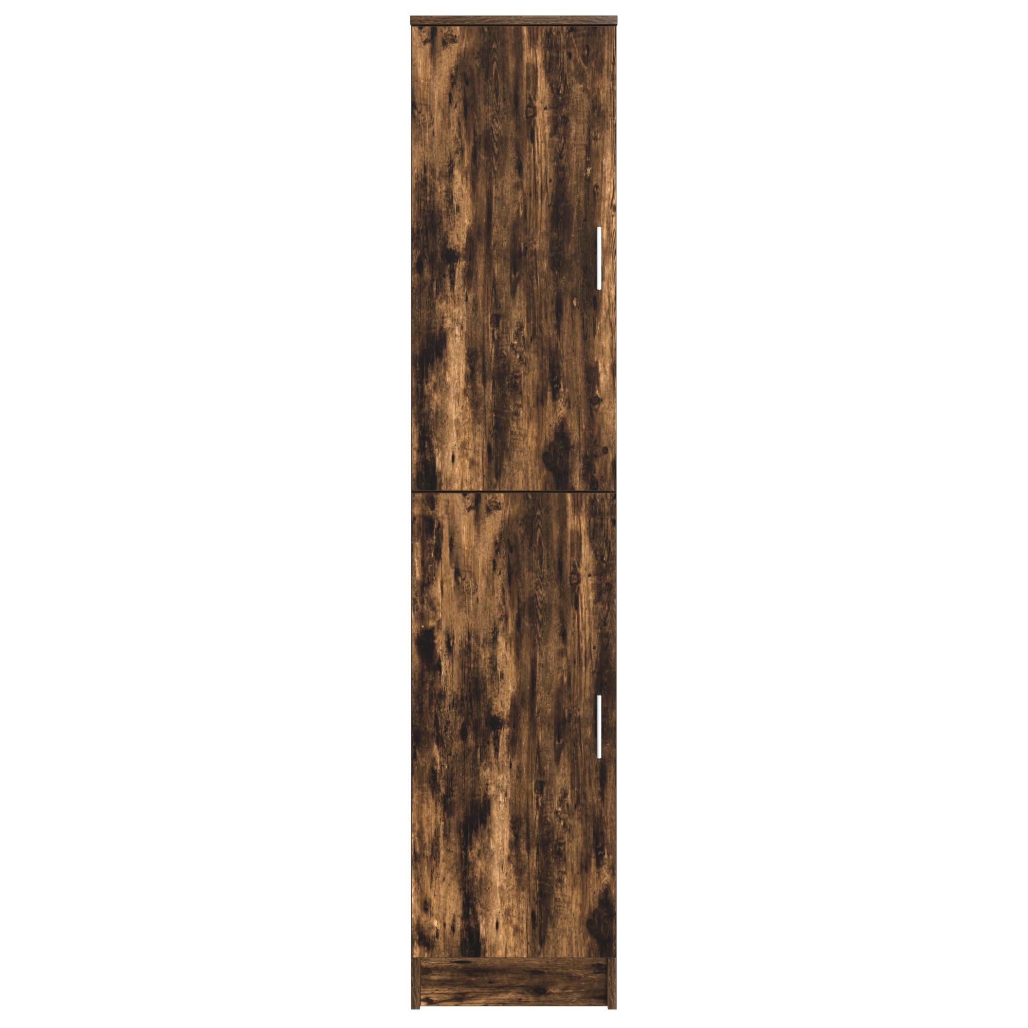 Sideboard Geräucherte Eiche Holzwerkstoff mit 2 Türen 4 Regalen Modernes Sideboard Wohnzimmer Küche oder Flur Buffet Schrank Breit 160 cm Braun für Esszimmer und Wohnbereich