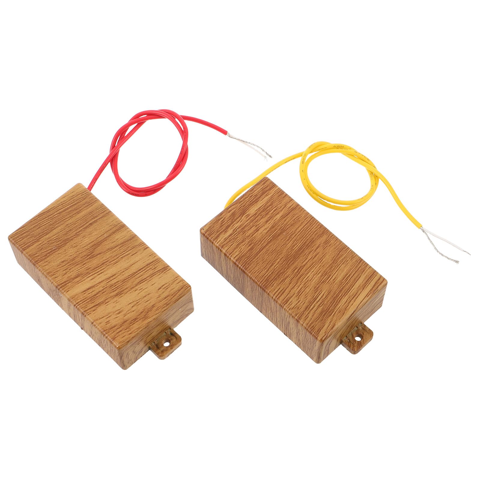 FRCOLOR 2pezzi Pickup in Metallo per Chitarra Elettrica Mini Pickup al Manico Ponte Doppia Bobina Set Ricambio per Chitarra Accessori Pratici per Studio e Performance Live