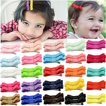 mini alligator hair clips baby