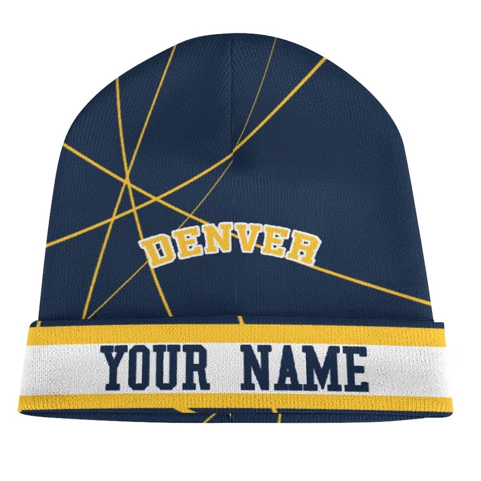 Custom Beanie Hat,Add Personalized Name Knit Hat for Women Men,Sports Stylish Winter Hat,Classic Gift for Fans