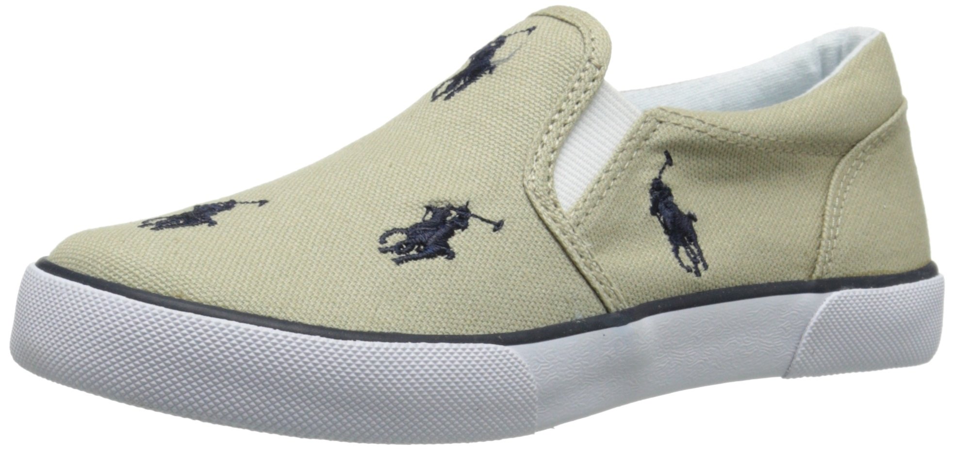 Polo Ralph LaurenBoy's Bal Harbour Repeat Sneaker Child, Khaki Navy, 0 UK Child