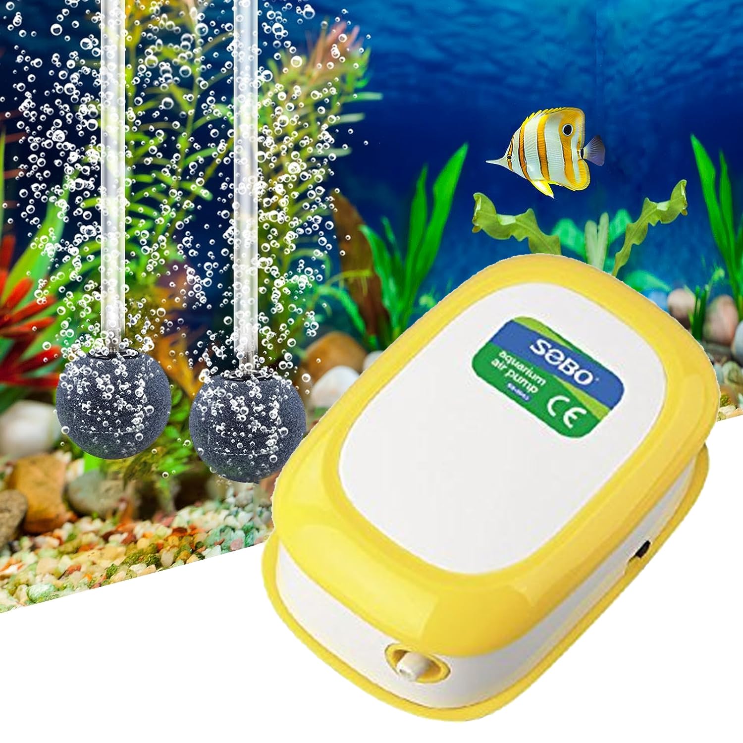 JAINSONS PET PRODUCTS SB-9903 Aquarium Air Pump with 3 Meter Air Pipe and 1 Air Stone Power : 3.5 Watts Output : 4.5L/Min Air Aquarium Pump (B0CQYT6Q9P) Amazon Price History, Amazon Price Tracker