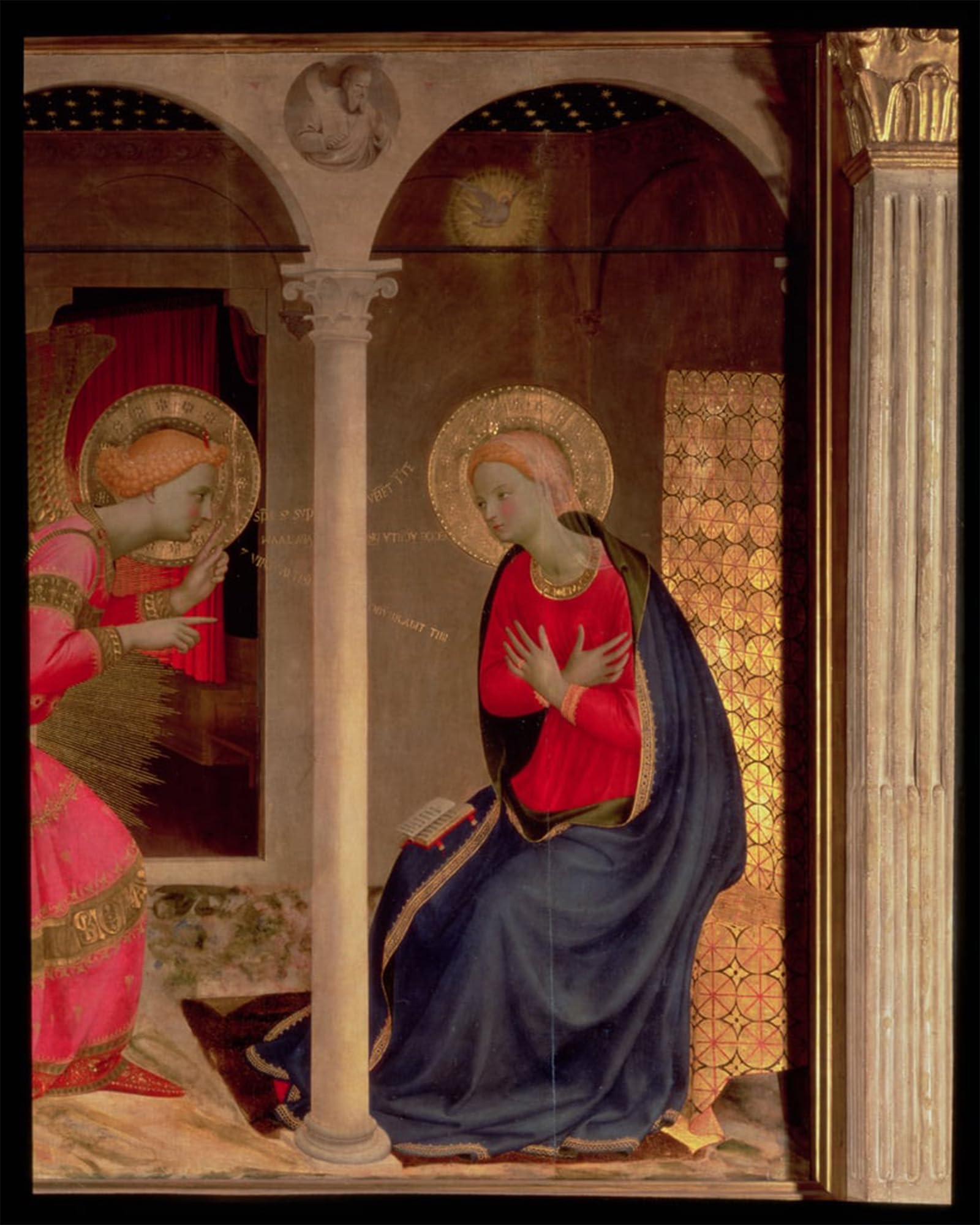 POSTERIIk Vintage Print Pop Art Landscape Artwork the Annunciation by Fra Angelico Art Prints for Office Home Decor 60x90cm