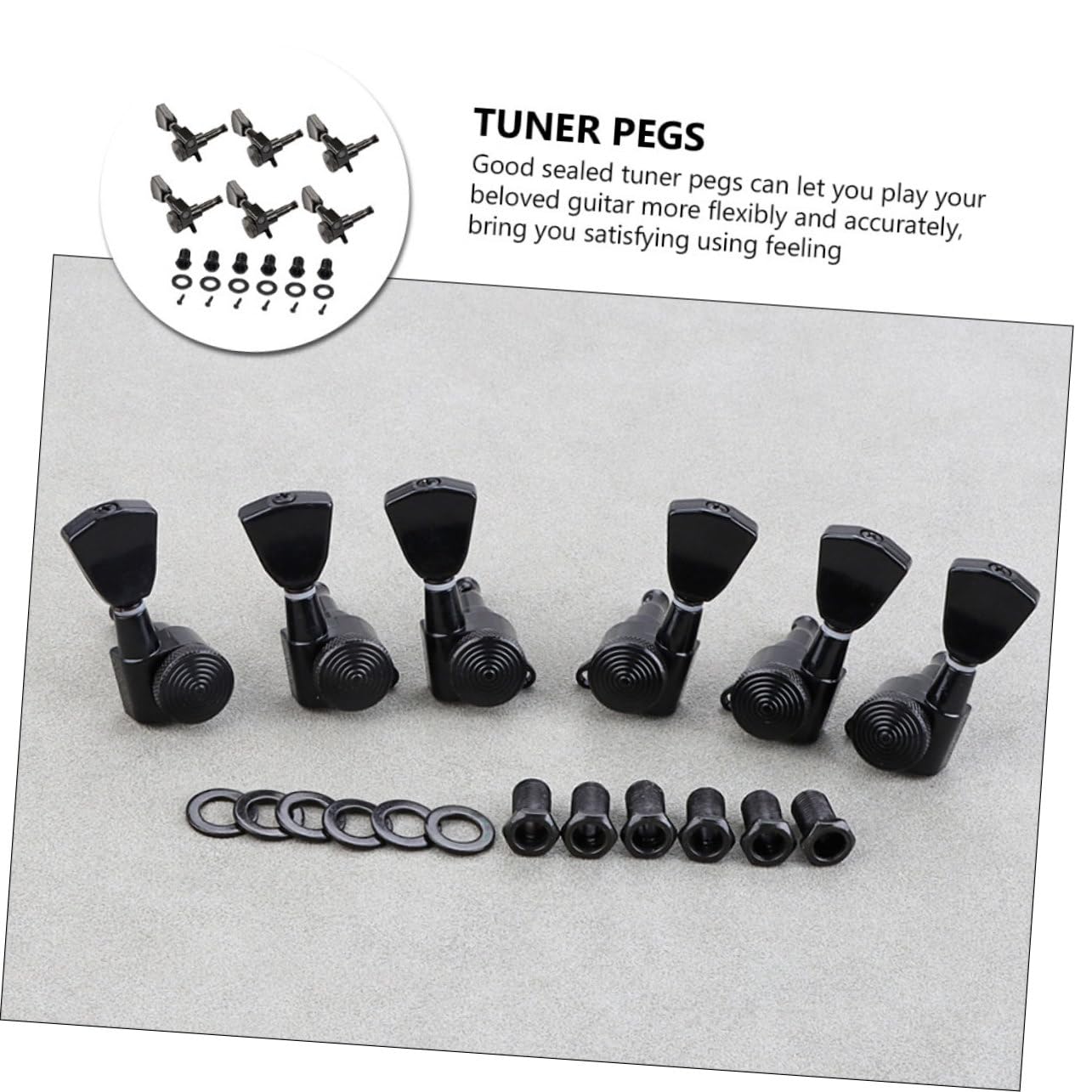 TOYANDONA 1 Set Perno de Afinación para Instrumento Perno de Guitarra Folk Accesorio de Afinación Fácil Uso Fijación Cuerdas Práctica para Principiantes y Amantes