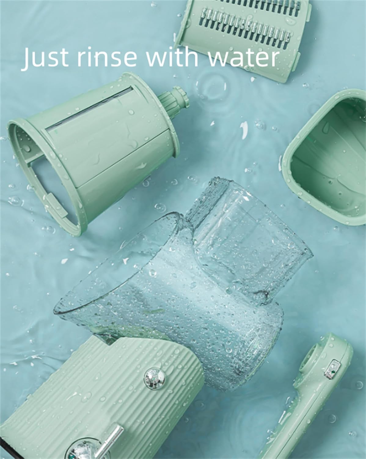 5 in 1 Round Slicer, 5 in 1 Rotary Cheese Grater Vegetable Slicer, Cheese Grater, Multifunction Vegetable Cutter Slicer, With Handle