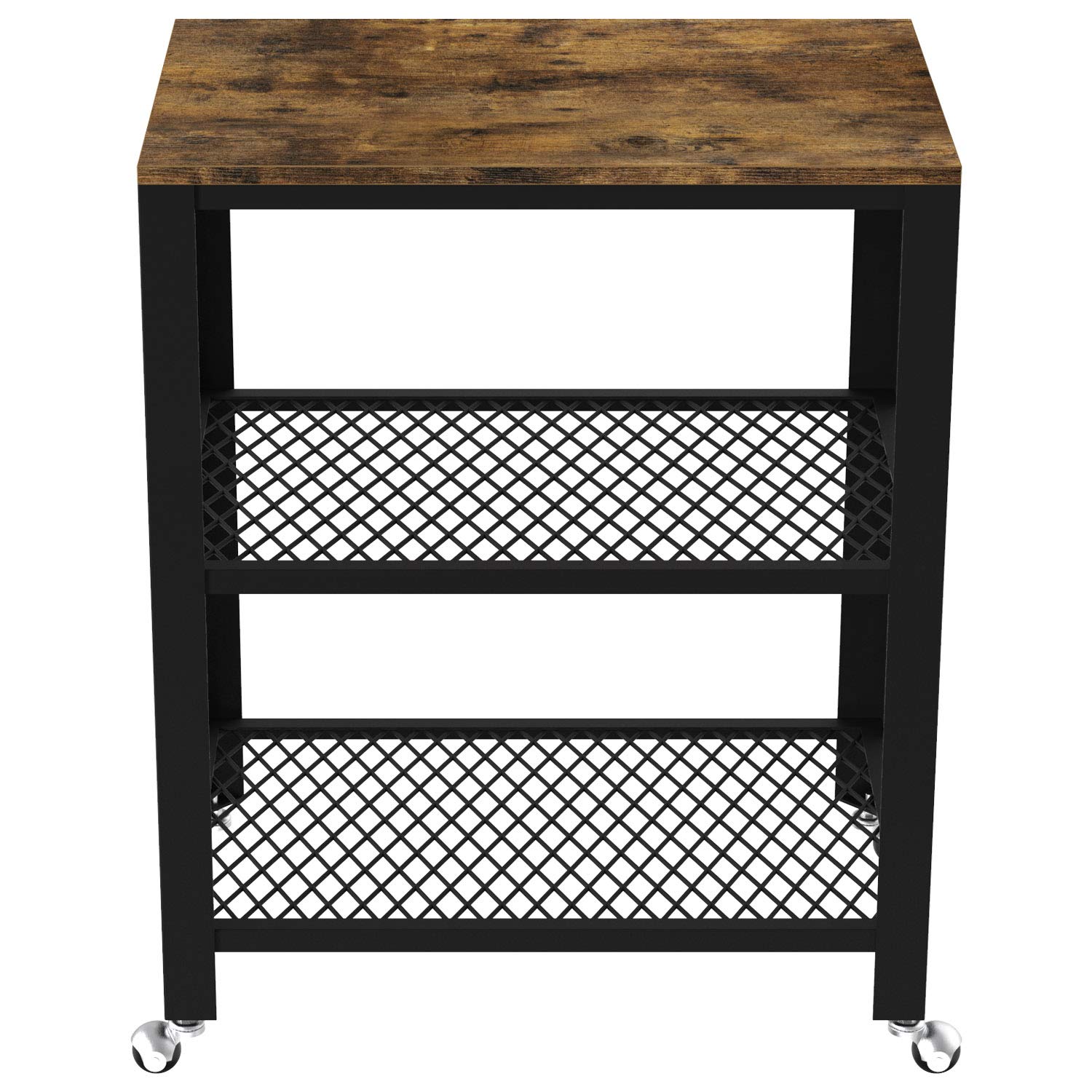 IRONCK Industrial Kitchen Cart, 3 Tier Rolling Bar Cart on Wheels with