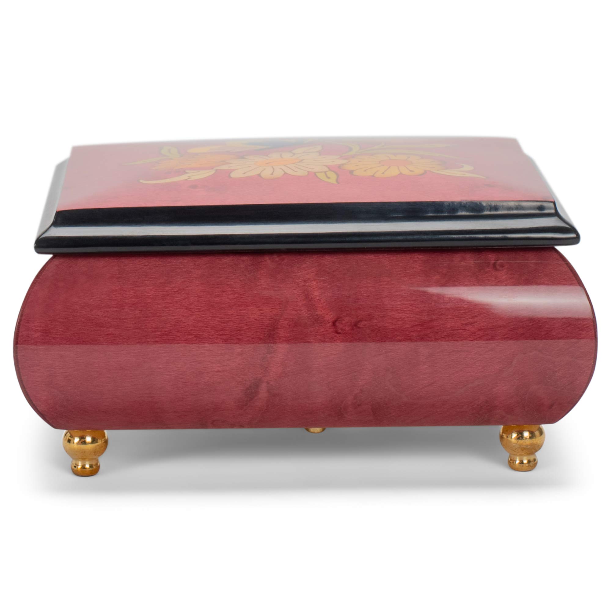 Haelo Boîte à musique en bois Motif papillon 5x4 Fur Elise