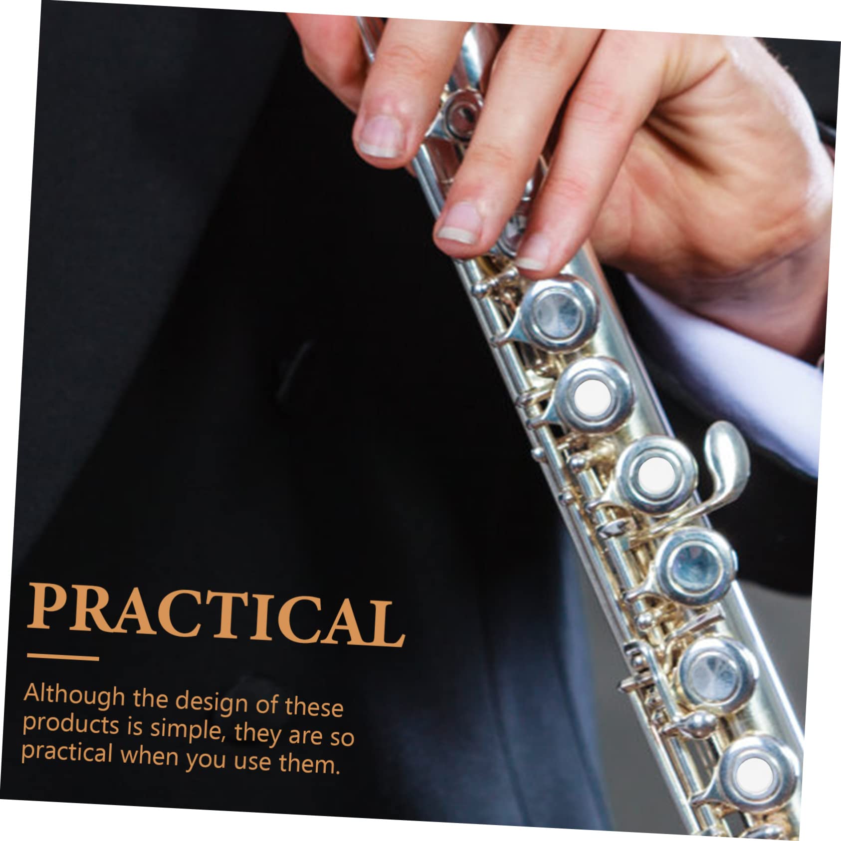 Levemolo 20pcs Flute Key Cover Flute Plugs Flutes Plugs Accessories Flute Tool Key Caps for Flute Flutes Plugs Parts Flutes Repair Key Caps Silicone Flute Plug Sound Blocking Pads