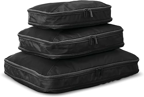 Miniatura 2 de Samsonite Juego de cubos de compresión de 3 piezas, color negro