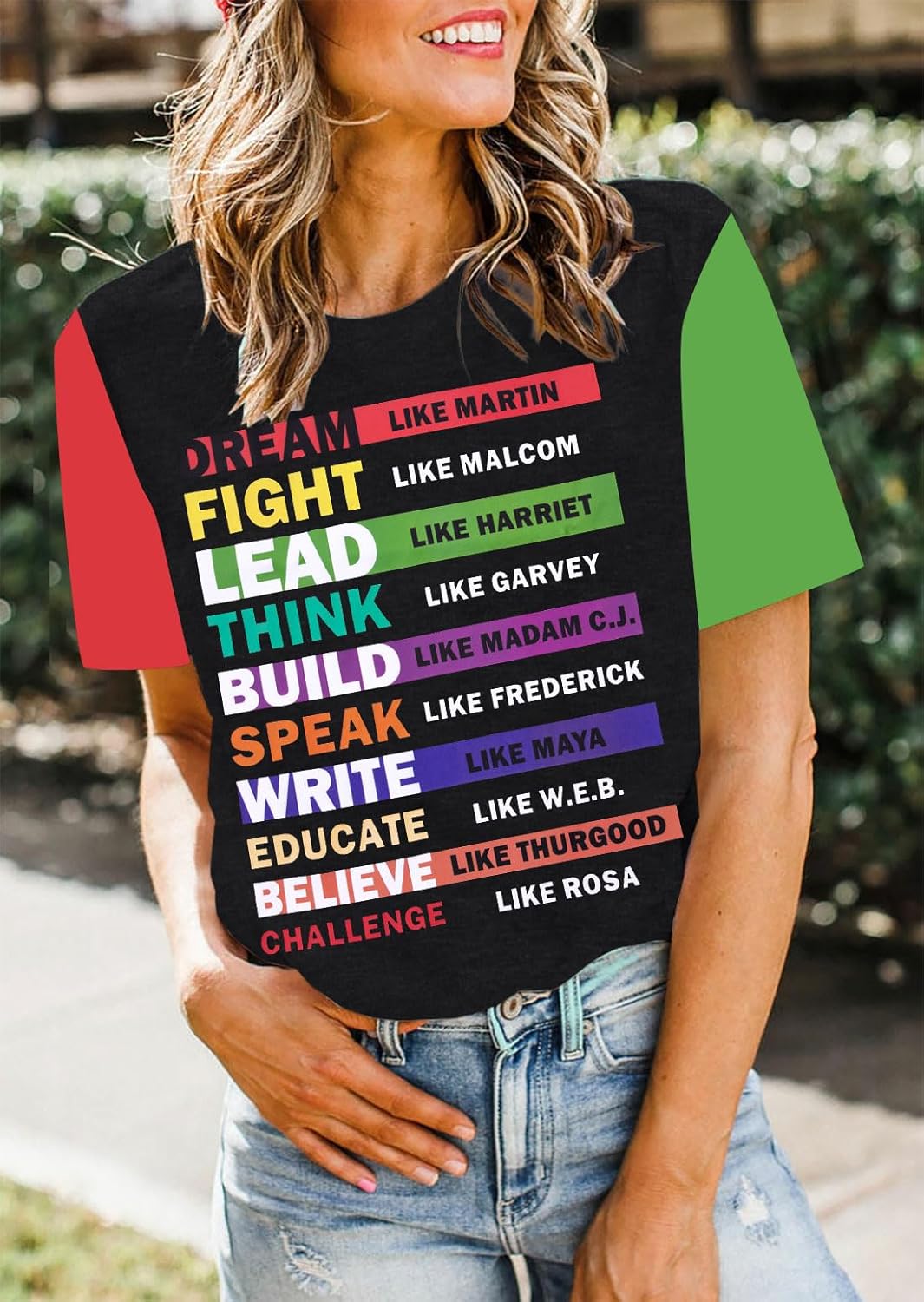 Black History Month Shirts Women Dream Like Martin Shirts Juneteenth Shirt African American Rights Equality Tee Tops - Image 4