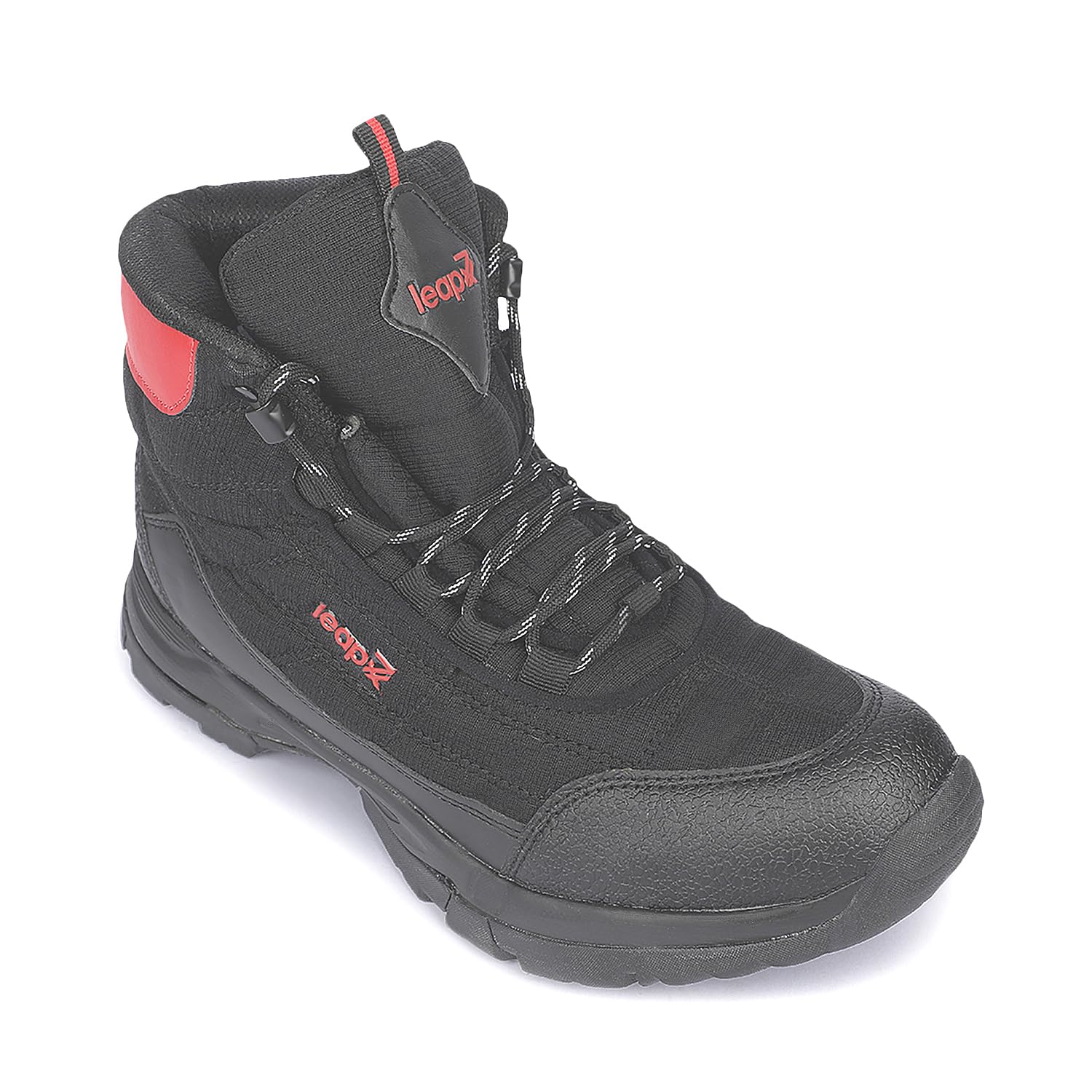 LEAP7X VERTICAL-D Black Sporty Casual Lacing Boots for Men-image-11