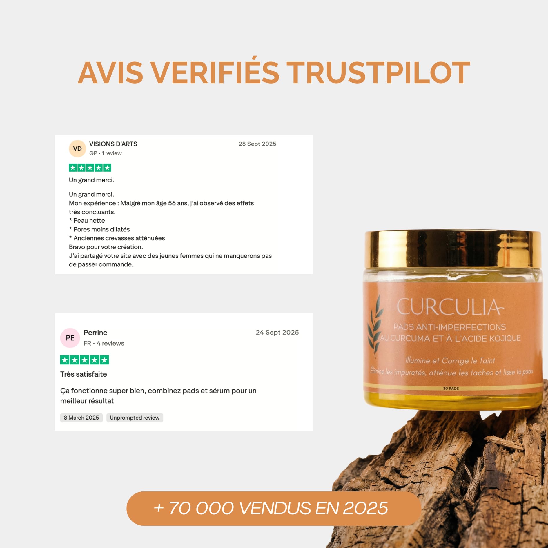 Pads Anti-Imperfections au Curcuma - 250g