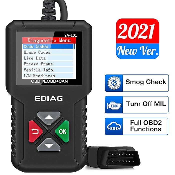 Buy EDIAG OBD2 Scanner YA101 Car Code Reader for Check Engine Light,O2