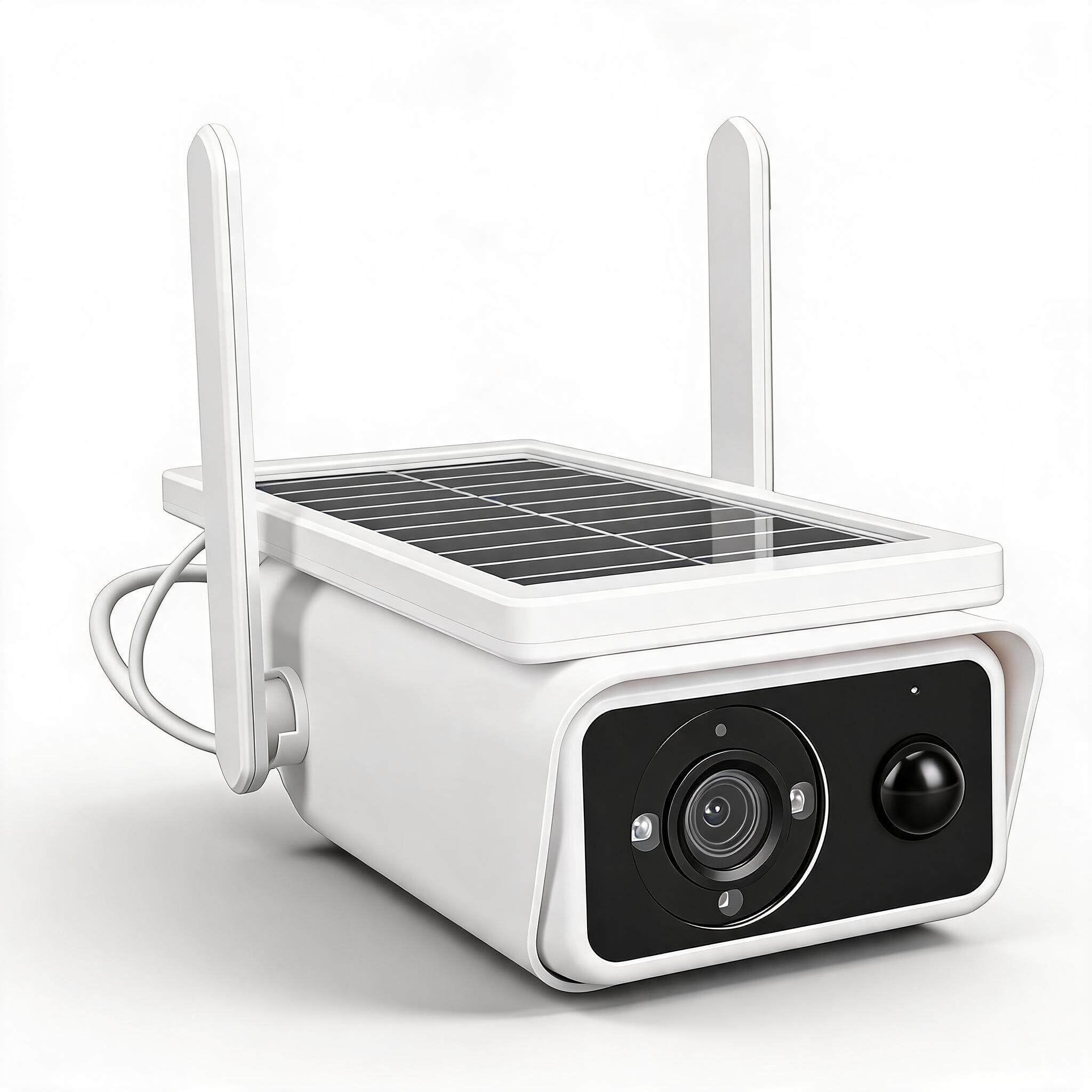 Dpofirs Telecamera di Sicurezza Solare, Telecamera Esterna WiFi 2,5K con Rilevamento Veicoli Umani AI, Tracciamento Automatico PTZ, Visione Notturna a Colori, Registrazione 24 Ore su 24,