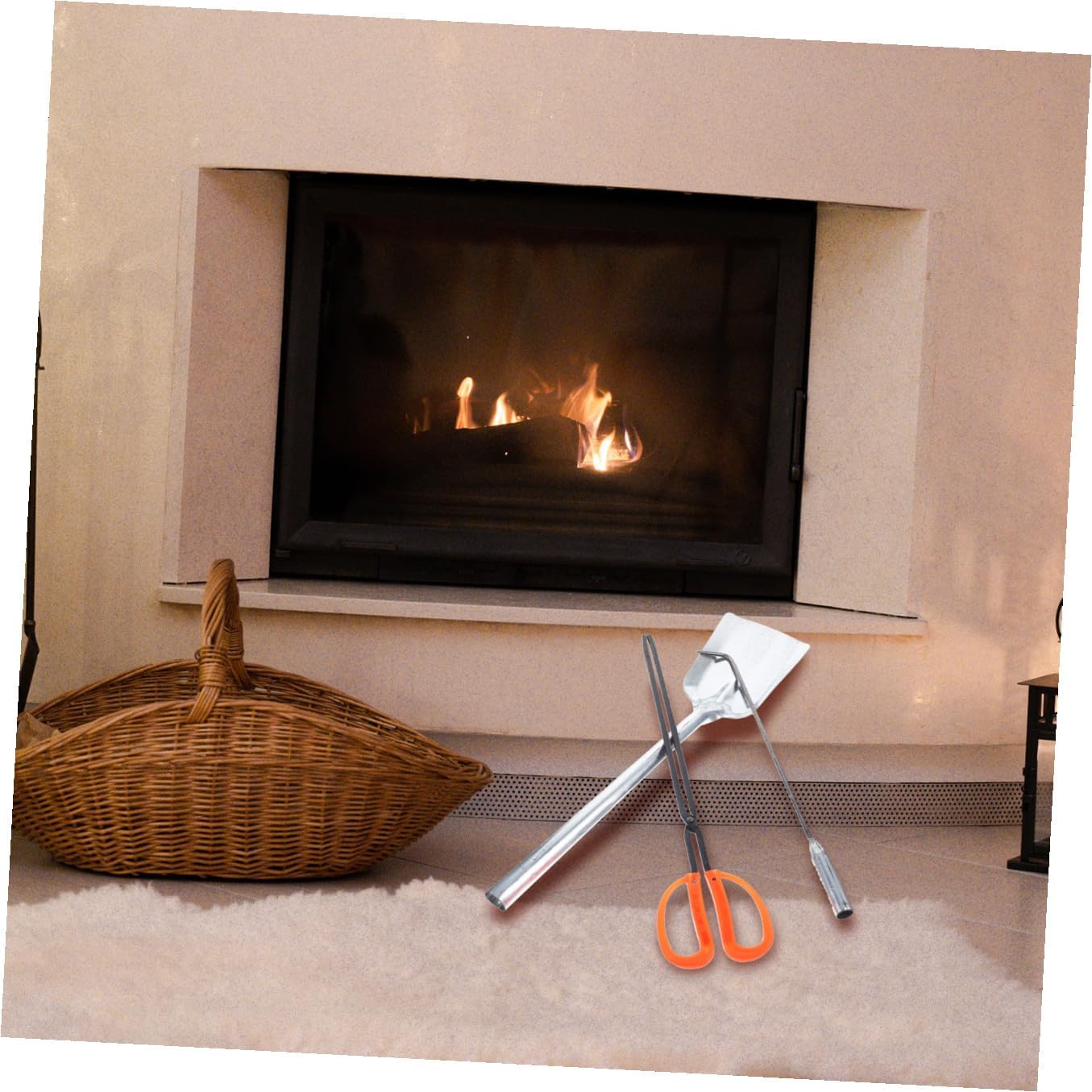 Fireplace Tools Fire Hook Coal Spoon Fire Poker Shovel Stove Ash Removal Tool