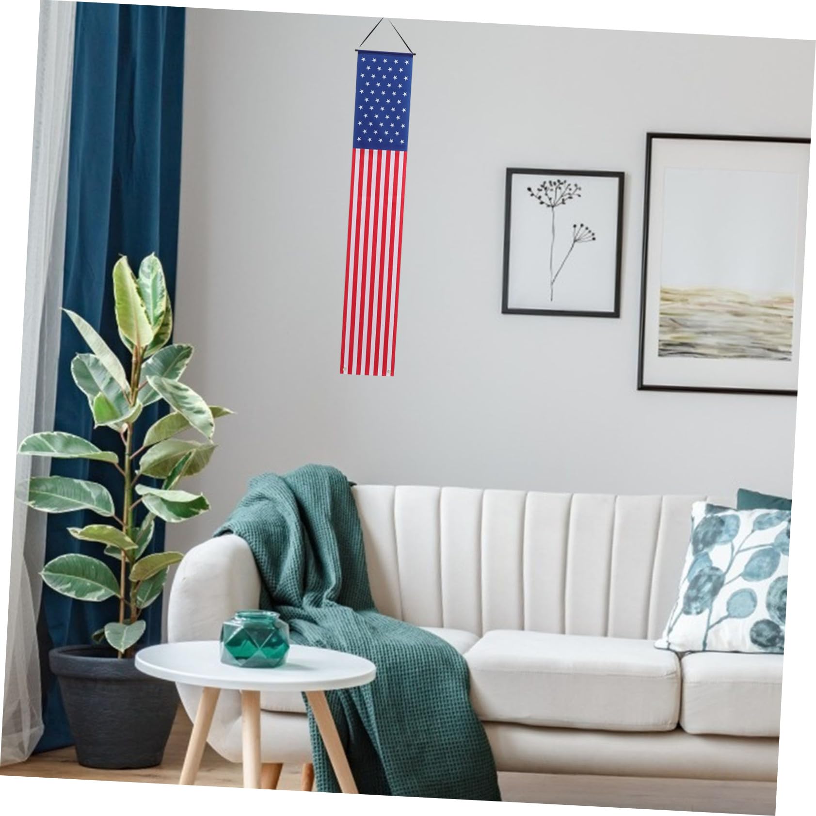 VICASKY 5 Paia Banner per Poliestere Decorazione Patriottica per Festa Dellindipendenza Usa Striscione Riutilizzabile per Ingresso e Festa Americana