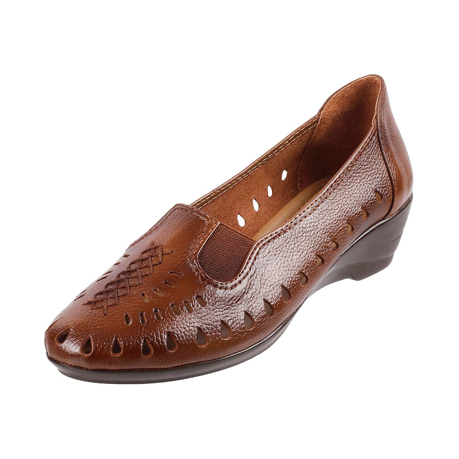 Metro Women Rust Leather Women Ballerina (31-8886-91-40) Size (7 UK/India (40EU)) (B07S2Z7JGK) Amazon Price History, Amazon Price Tracker