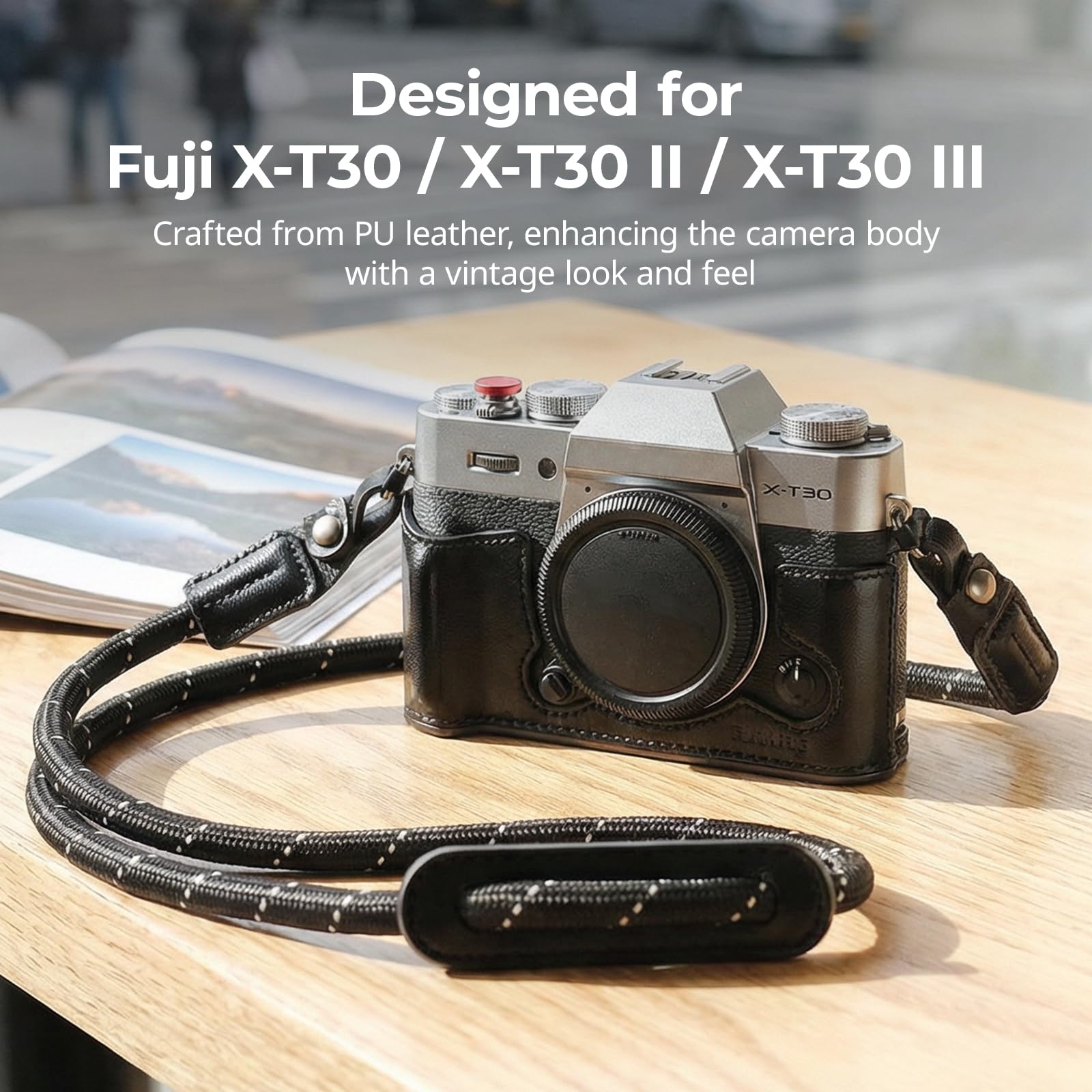 Amazon | SmallRig X-T30 II用 ハーフレザーケース ショルダー 