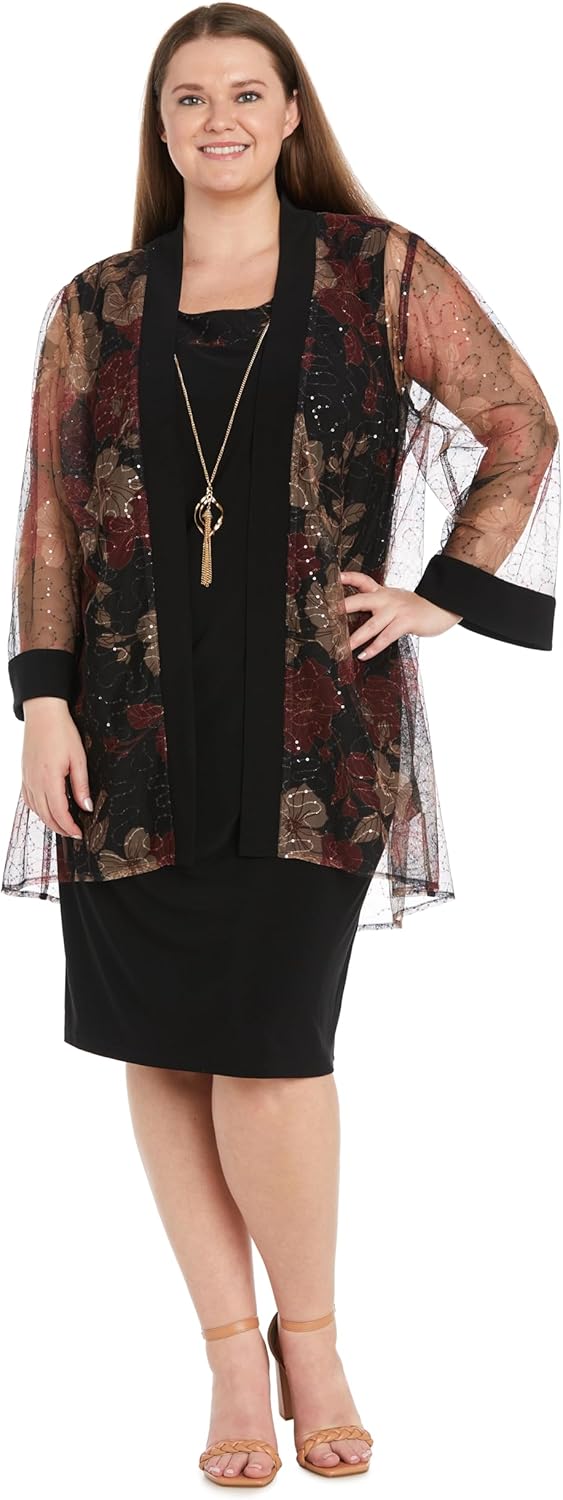 R&M Richards Women's One Size Crimson Sparkle Swing Set