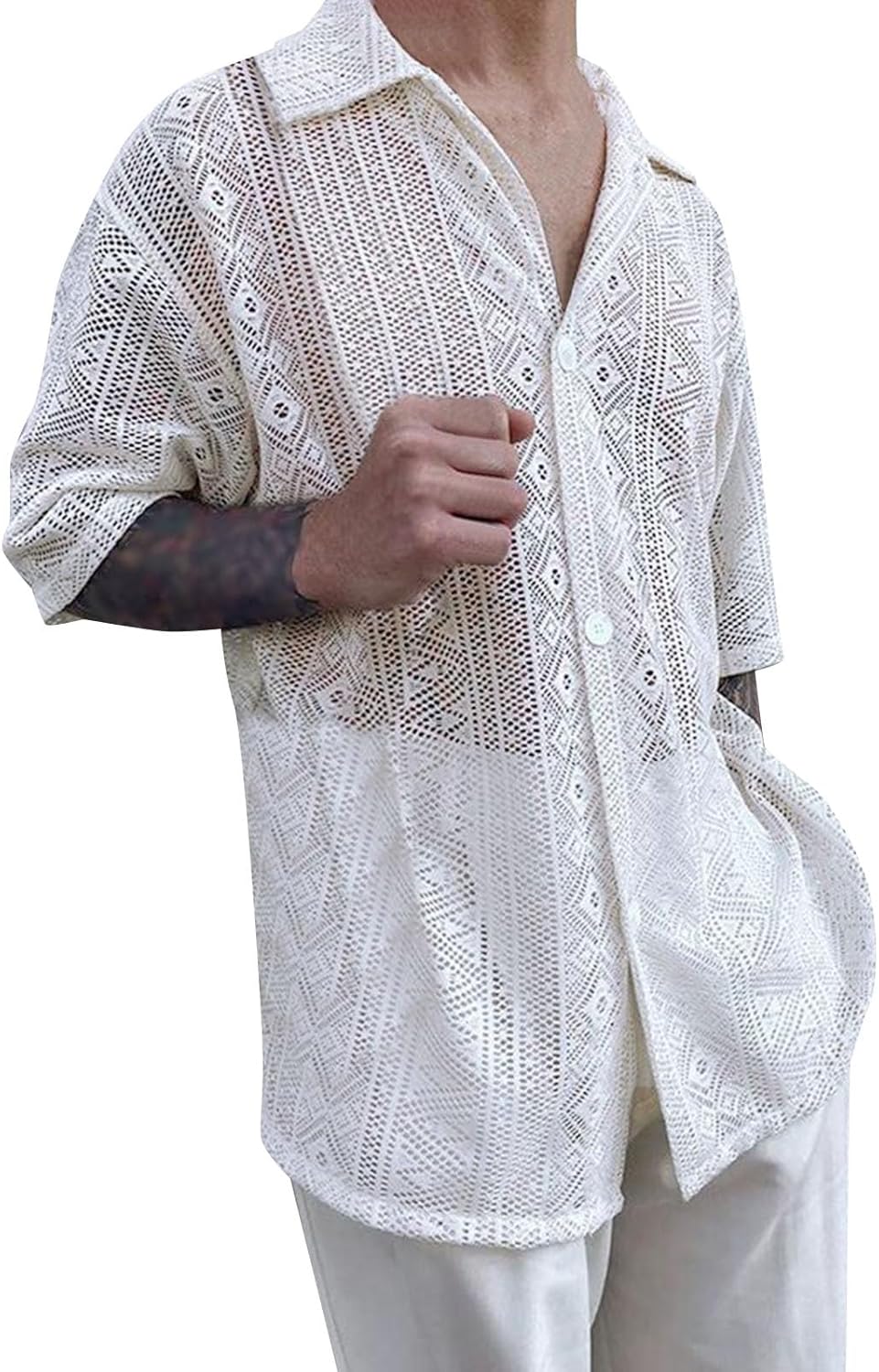 ASOS DESIGN - Camicia Squadrata Oversize In Organza Trasparente Nera | ASOS - Foto 8