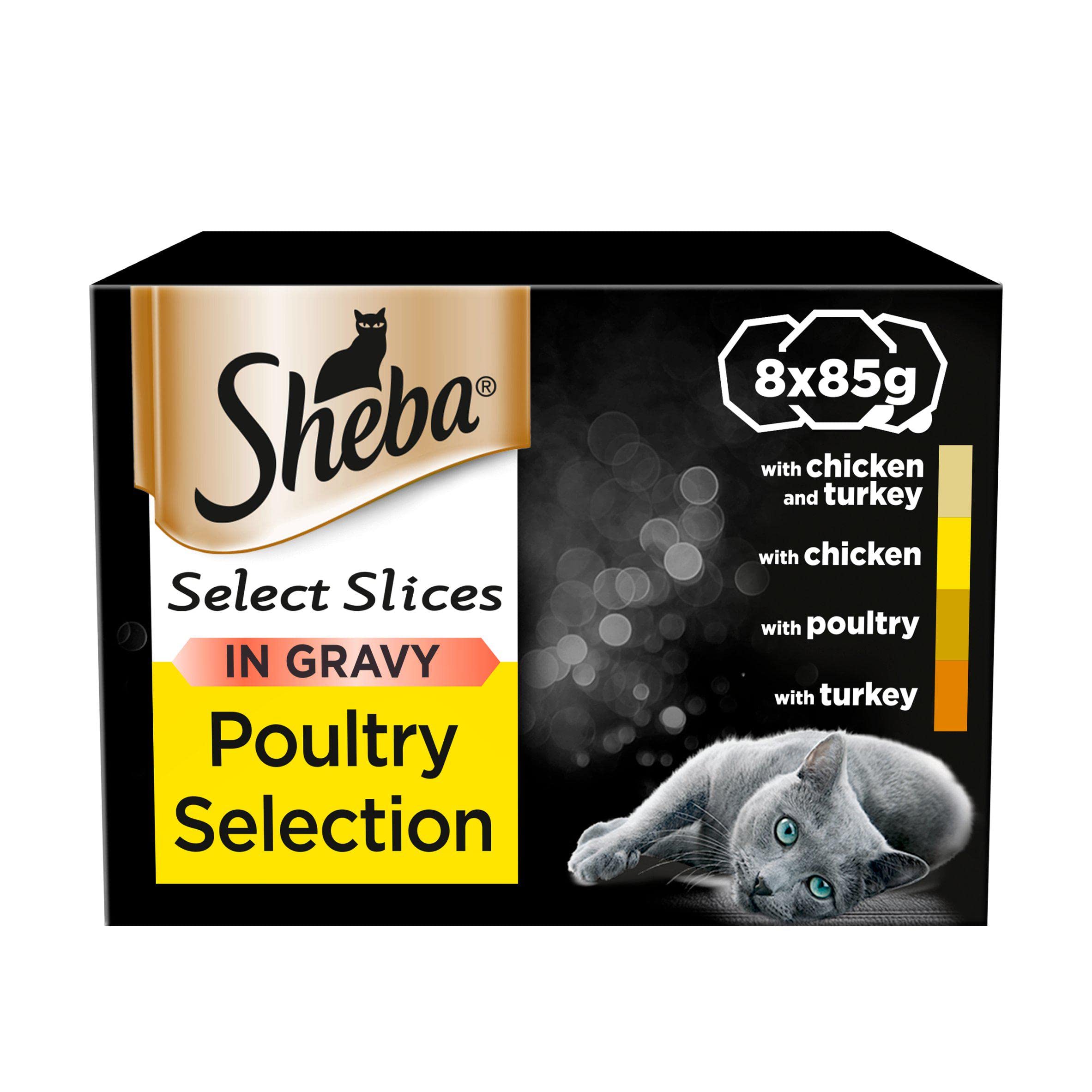 Sheba Select Slices Poultry Selection In Gravy 8 x 85g