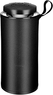 Nevera Altavoces Luces inalámbricas Colorido Audio Bluetooth Altavoces para Exteriores Altavoz Subwoofer portátil Altavoz de Regalo Dual Cables Altavoces Profesional (Black, One Size)