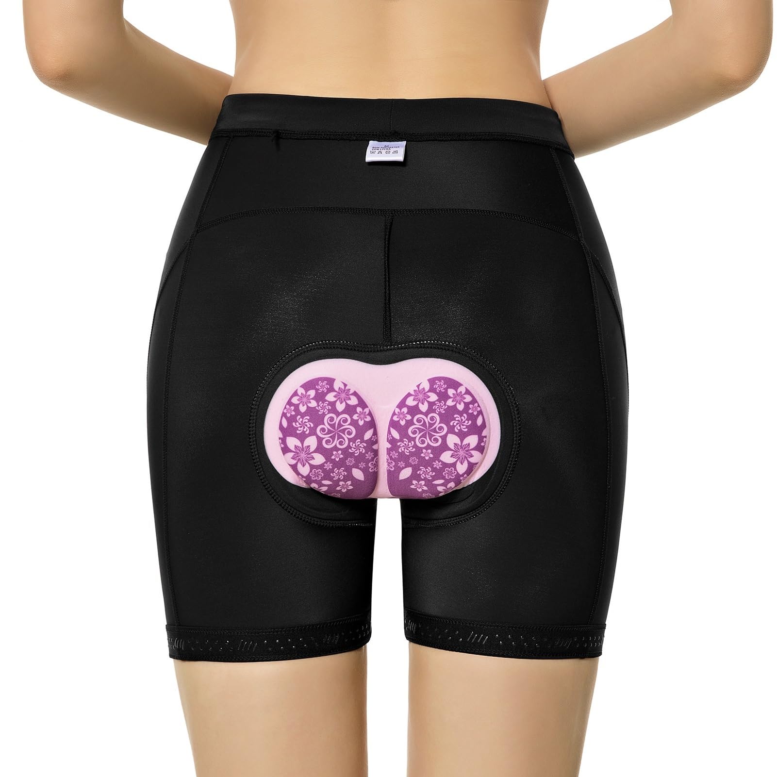 Culotte Ciclismo Mujer Pantalones Cortos de Ciclismo for Mujer, Ropa Interior Transpirable con Gel de Espuma 3D Acolchado a Prueba de Golpes for Bicicleta de Carreras y montaña(Rose,XXL)