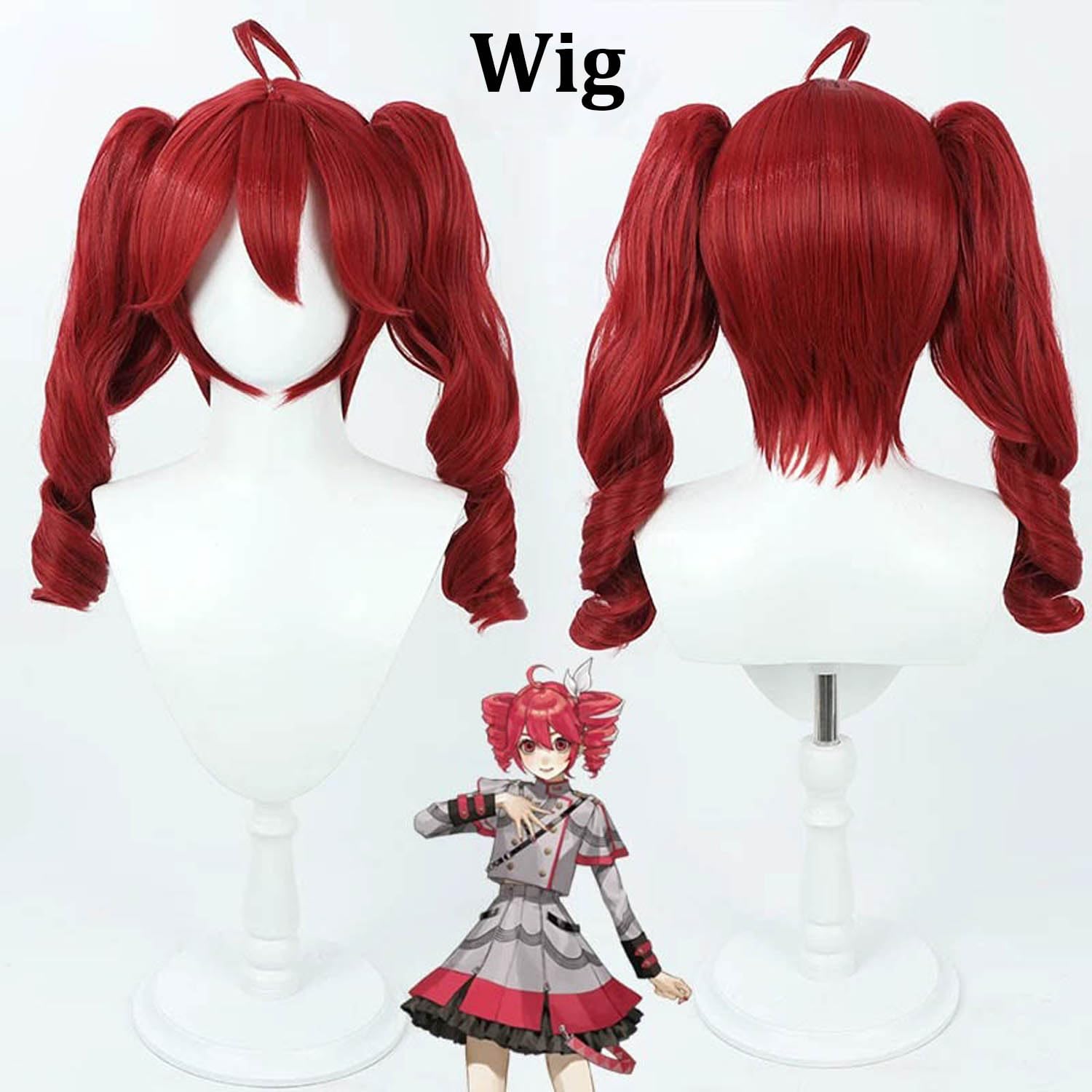 Anime Personaje Kasane Teto Nueva Piel Disfraz de cosplay Juego de role Uniforme Conjunto Completo Halloween Fiesta Carnaval Traje de Vestir con Peluca para Mujeres