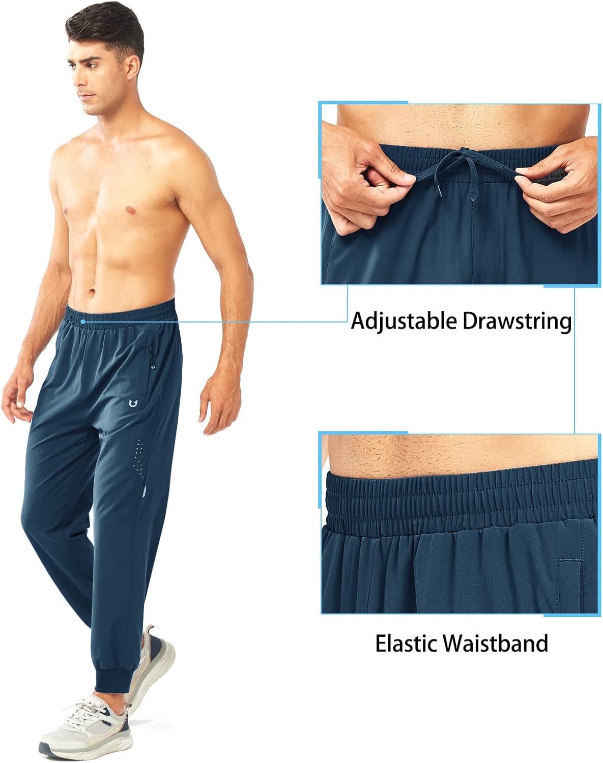 NORTHYARD Men's Athletic Running Pants Lightweight Workout Joggers Quick Dry Gym Sweatpants Active Sports Track Training - Image 4