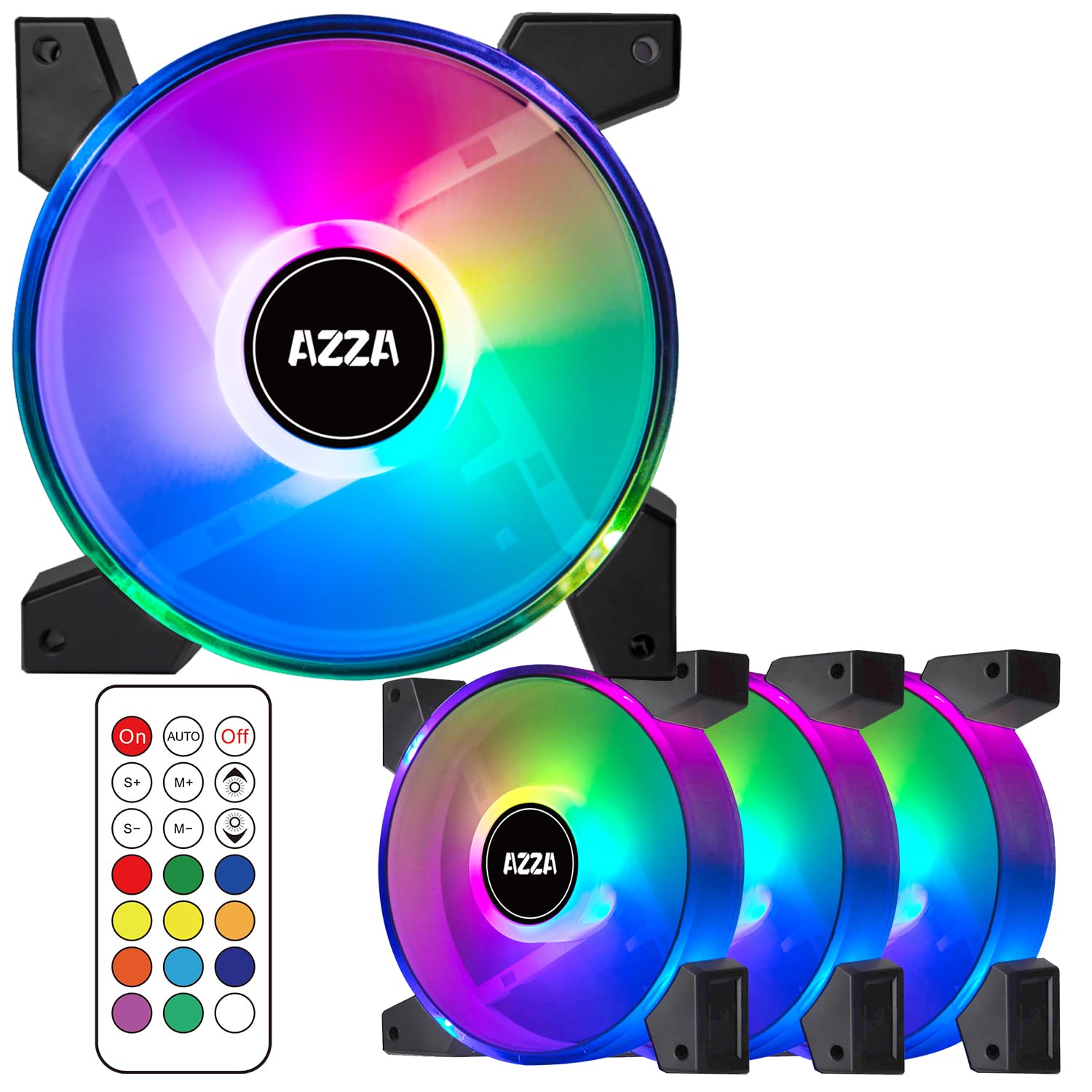 Ventilador RGB Digital AZZA HURRICANE III De 120 Mm Manual Del Usuario