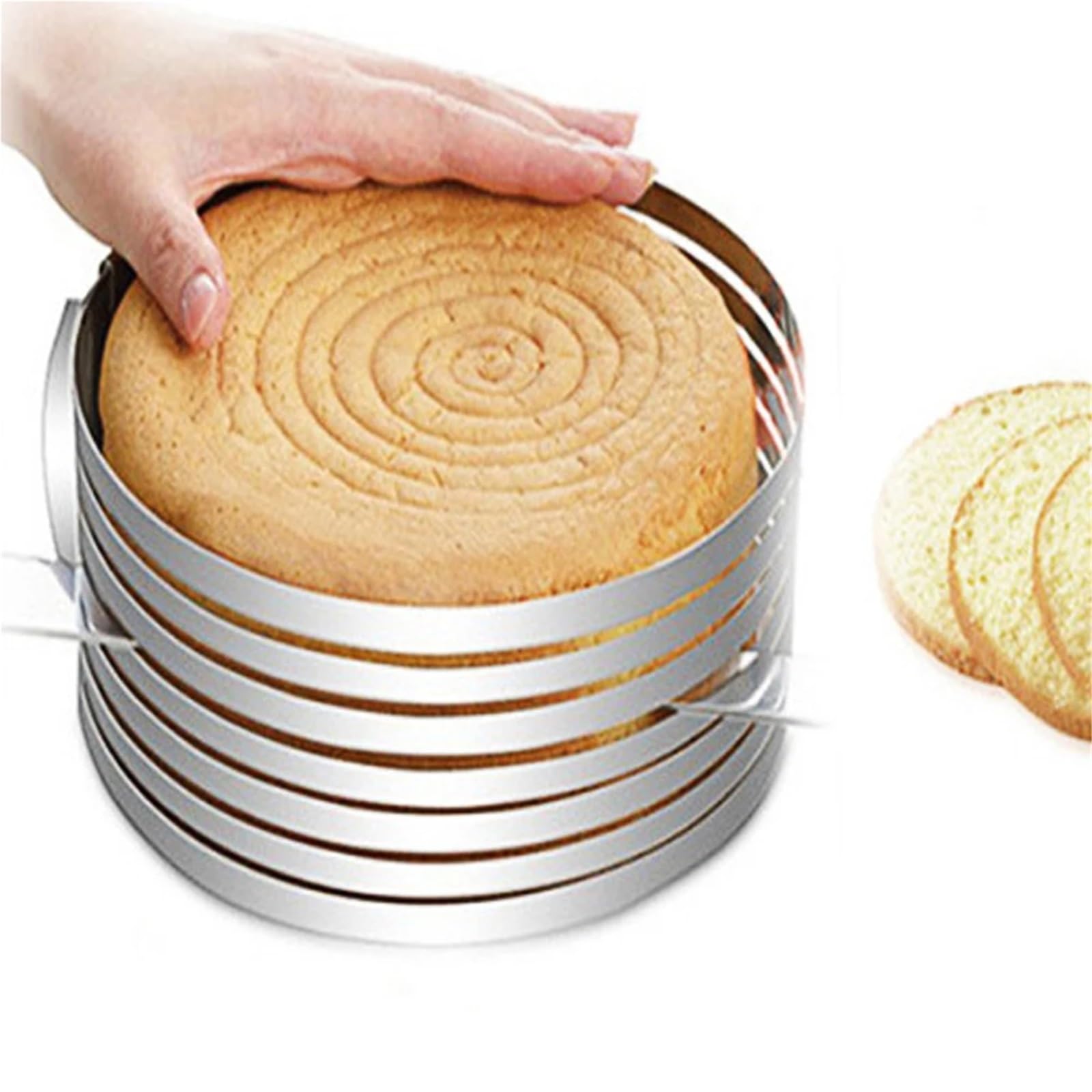 Tortenringe Einstellbare Runde Brot Kuchen Cutter Slicer Edelstahl 7 Schichten Mousse Ring Form Backen Gadgets FüR Backpartner