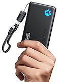 INIU Power Bank, 45W 10000mAh Powerbank Leichteste und Klein Aber Stark (USB C In & Out), PD3.0 Externe Handyakkus with Flashlight, Kompatibel mit iPhone 17 16 15 Pro Max Mini Samsung S24 S23, iPad Schwarz