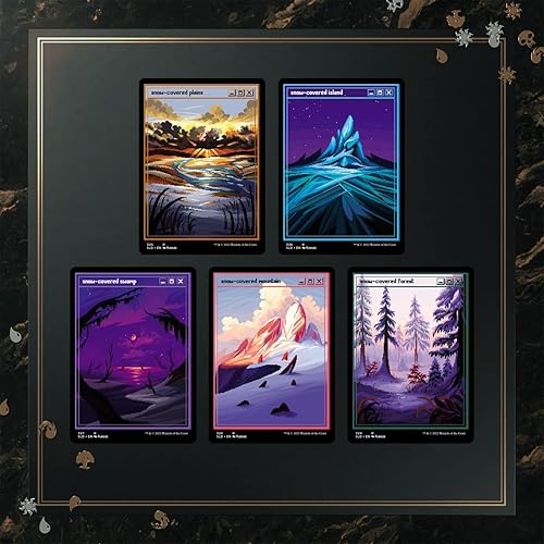 Magic The Gathering Secret Lair PixelSnowLands.jpg (Foil)