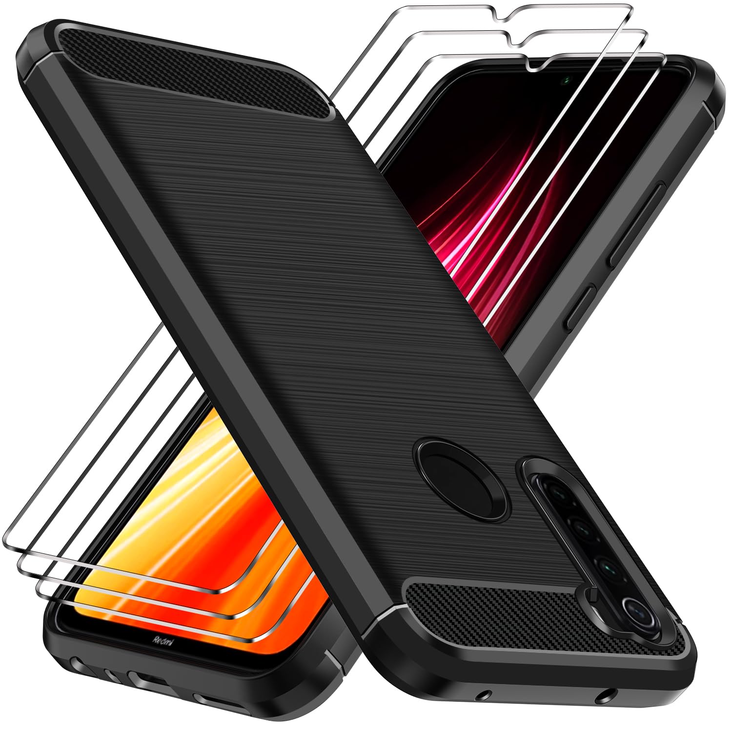 IVoler Cover Xiaomi Redmi A5 Trasparente Antiurto + 2 Pellicole Vetro Temperato