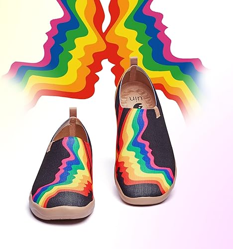 Miniatura 2 de UIN - Zapatos de viaje Happy Doggies para caminar para hombre, mocasines casuales de lona, ligeros, cómodos, a la moda