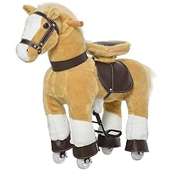 Qaba Large Size Kids Horse Ride-on Walking Rolling
