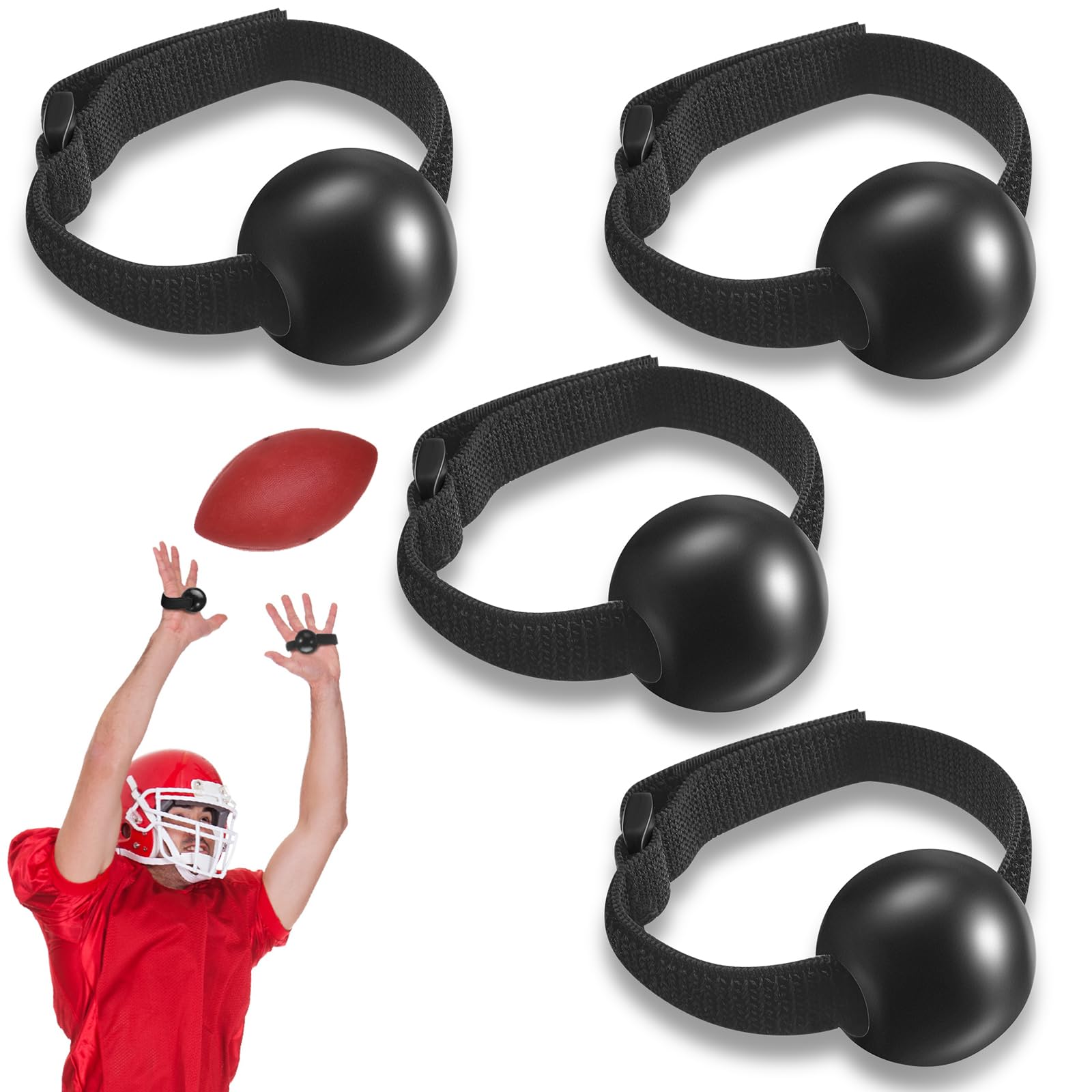 Skylety 4 Pieces Volleyball Training Technique Setting Aid Volleyball Equipment for Teaching Proper Hand Placement and Preventing Excessive Hand Contact (4 Straps and knobs)