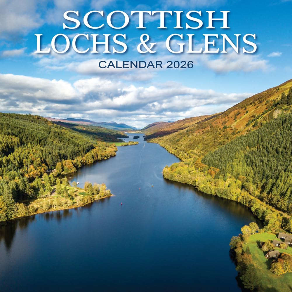 2026 Scotland Calendar: Scottish Lochs and Glens- Square Wall Calendar - Month to View - 12 Months