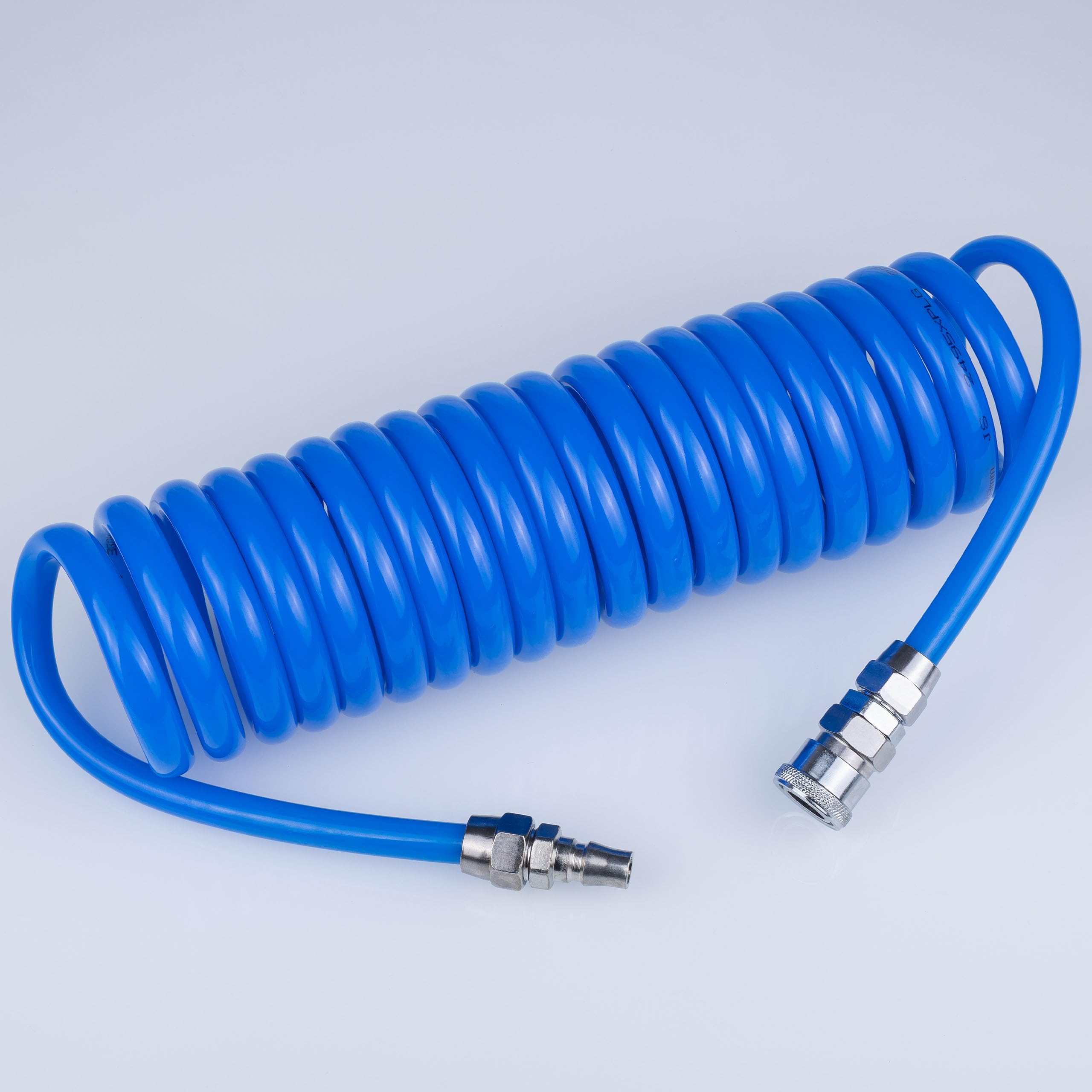 Tubo Pneumatico Spiralato 8x12mm 5m – Poliuretano Resistente, 6–10 Bar, -20°C/+75°C | Uso Industriale e Officina | Tubo Aria Compressa Professionale
