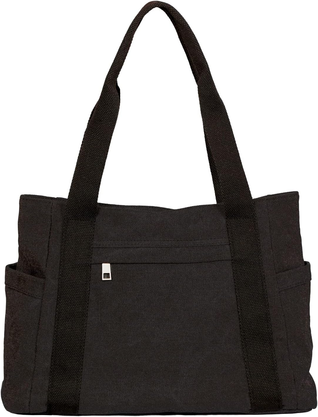 Travel Tote Bags with Zipper Muliti Pockets Retro Vaction Beach Purse Gifts for Women Black