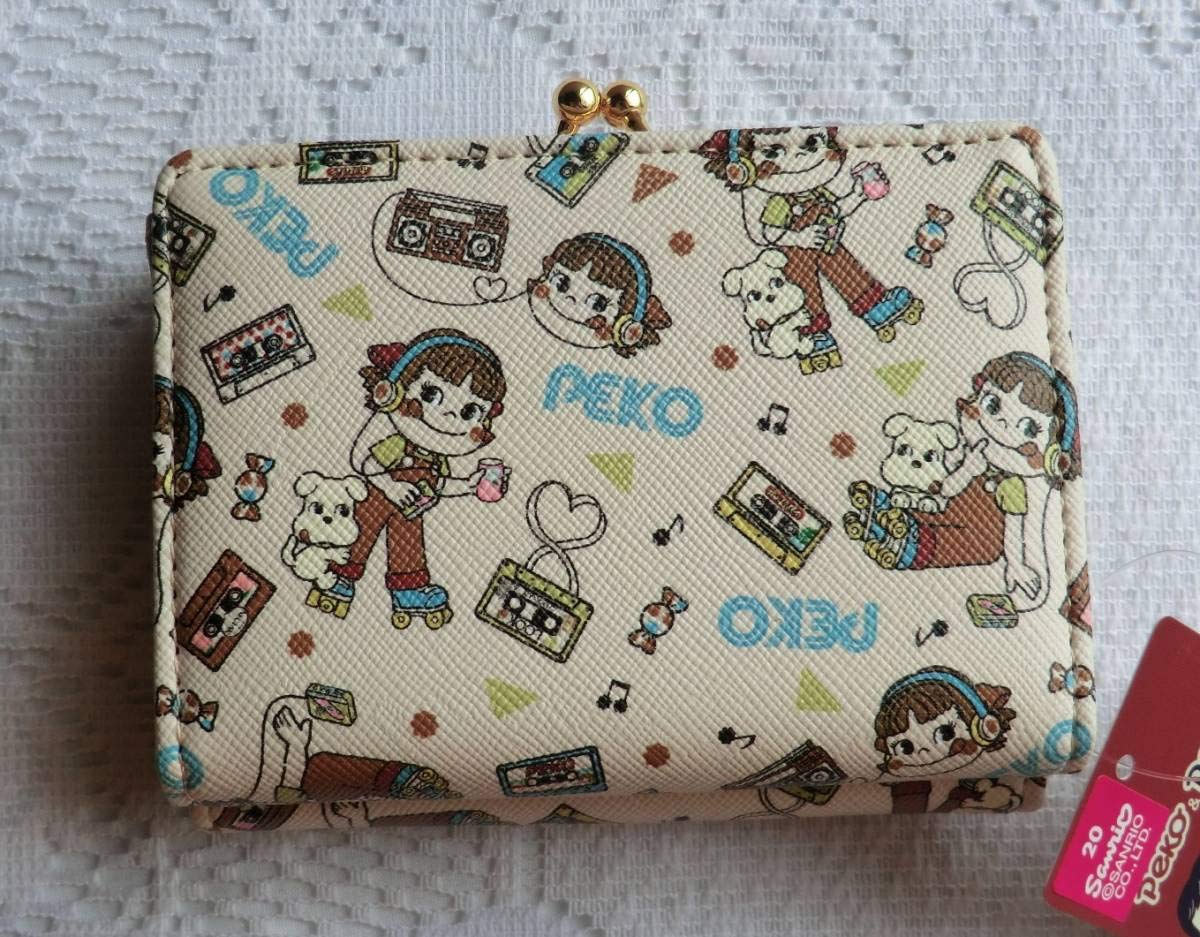 Amazon.co.jp: 不二家 ペコちゃん ミルキー 三つ折り がま口 財布 