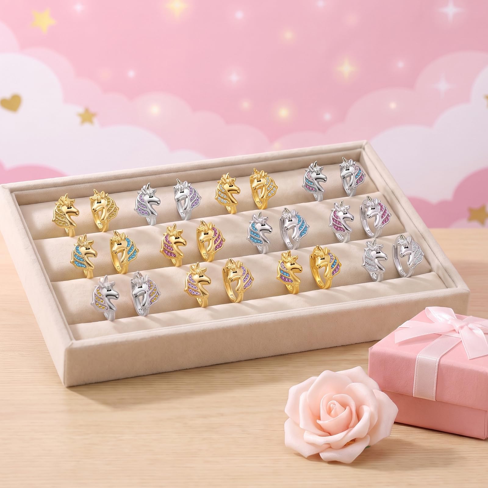 E Einhorn Ohrringe Kinder Sterling Silber 925 Kleine Creolen Mädchen