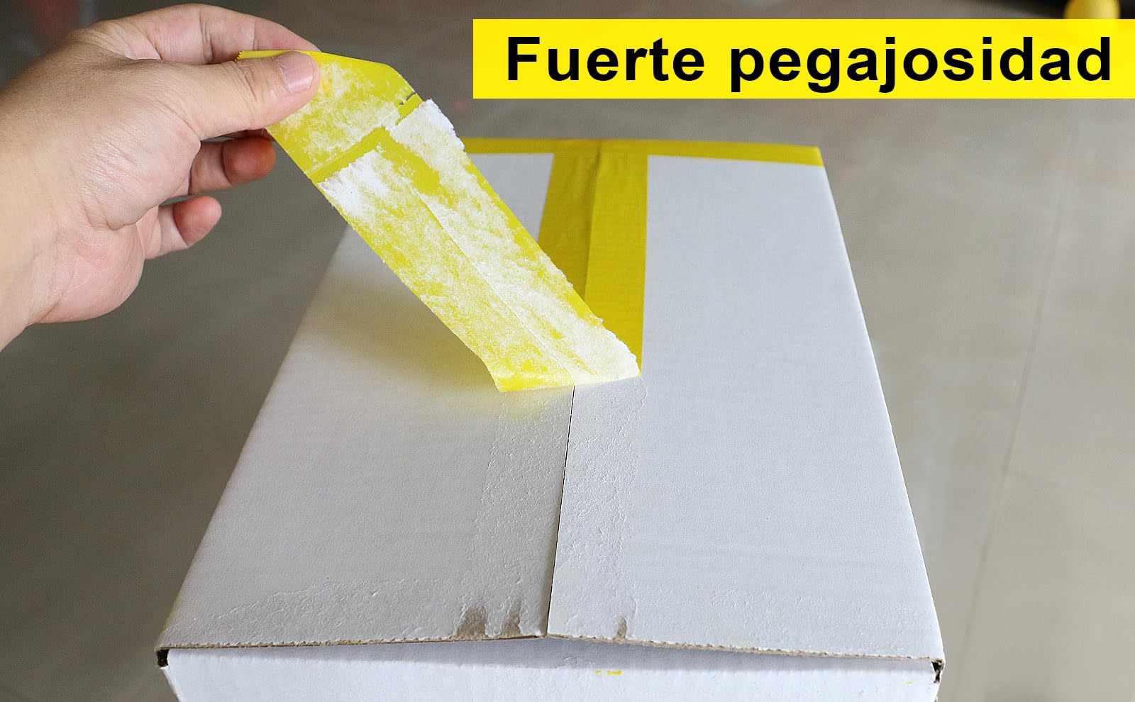 BOMEI PACK 3 Rollos 48mmx66m Amarillo Cinta Adhesiva de Embalar para Embalaje de Cajas de Cartón de Envíos y Mudanzas. Precinto para Empaquetados Resistentes