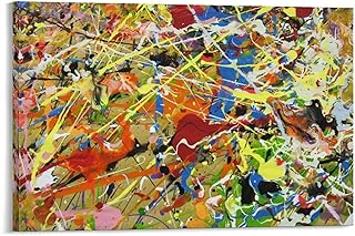 Jackson Pollock Prints Wall Art Paintings Posters (2) Poster Cool Artworks Painting Wall Art Canvas Prints Hanging Picture Home Decor Posters 20x30inch(50x75cm)