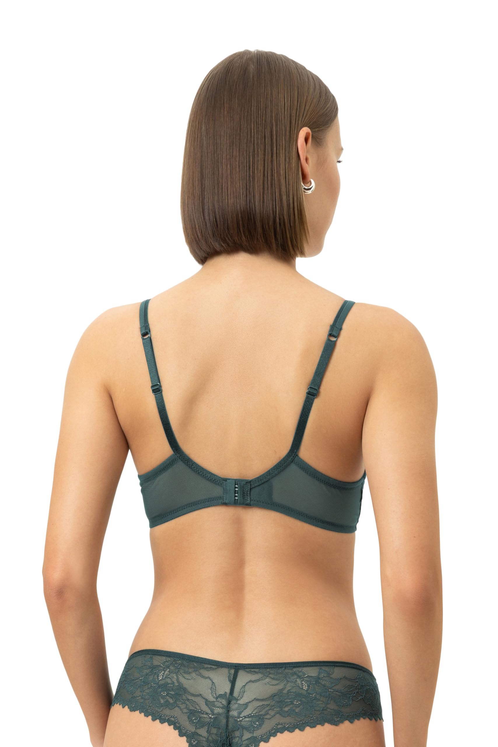 Mey Damen Spacer-BH mit Bügel Serie Fabulous Mystic | Damen-BH, Cup aus innovativem 3D-Material, Mit Bügel, Steg mit Zierschleife, Tüllspitze an Steg und Schale, atmungsaktiv