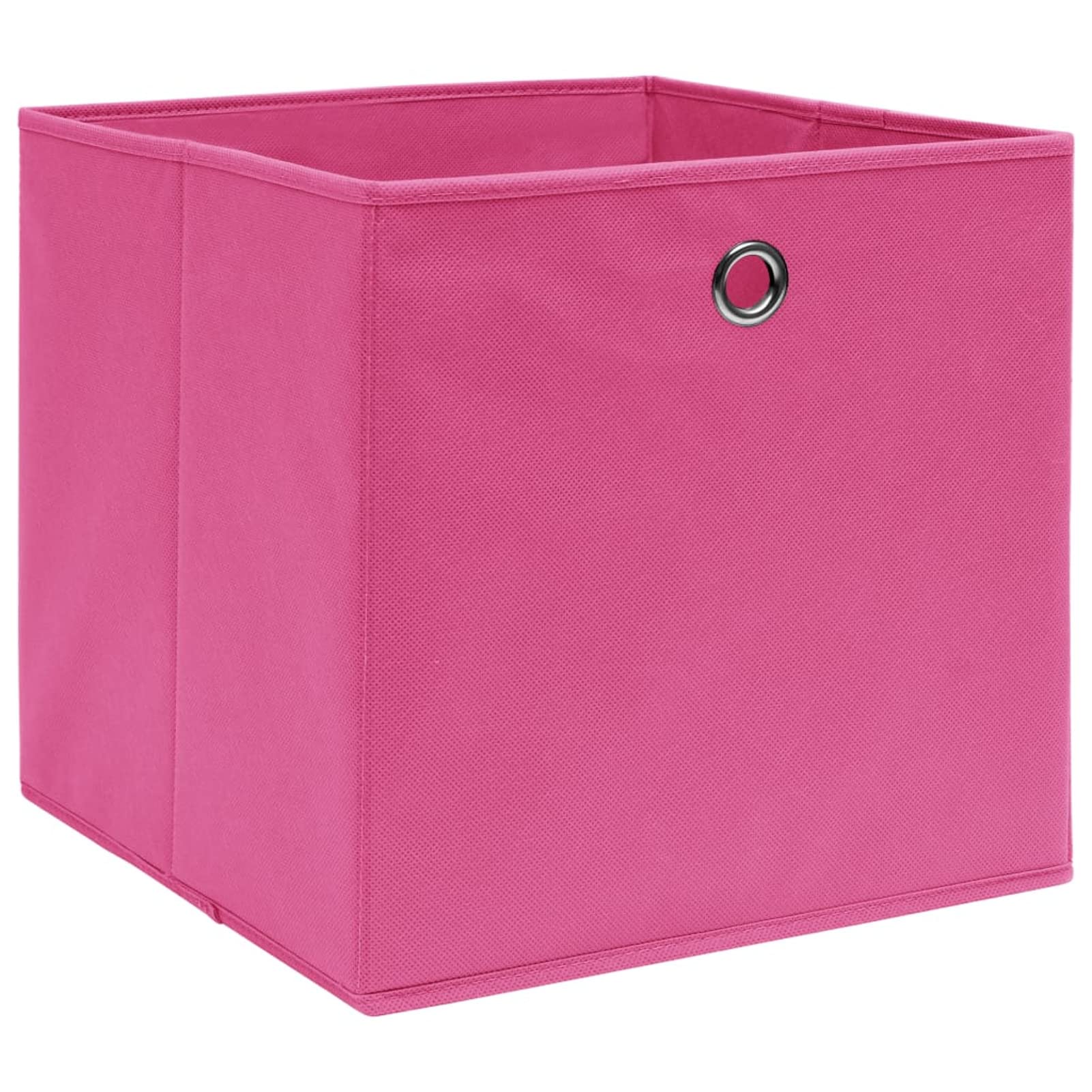 Tidyard 10 STK. Aufbewahrungsbox Zusammenklappbar Spielkiste Regalkorb Faltkiste Korb Kinderbox Faltbox Box Kiste Vliesstoff 28x28x28 cm Rosa