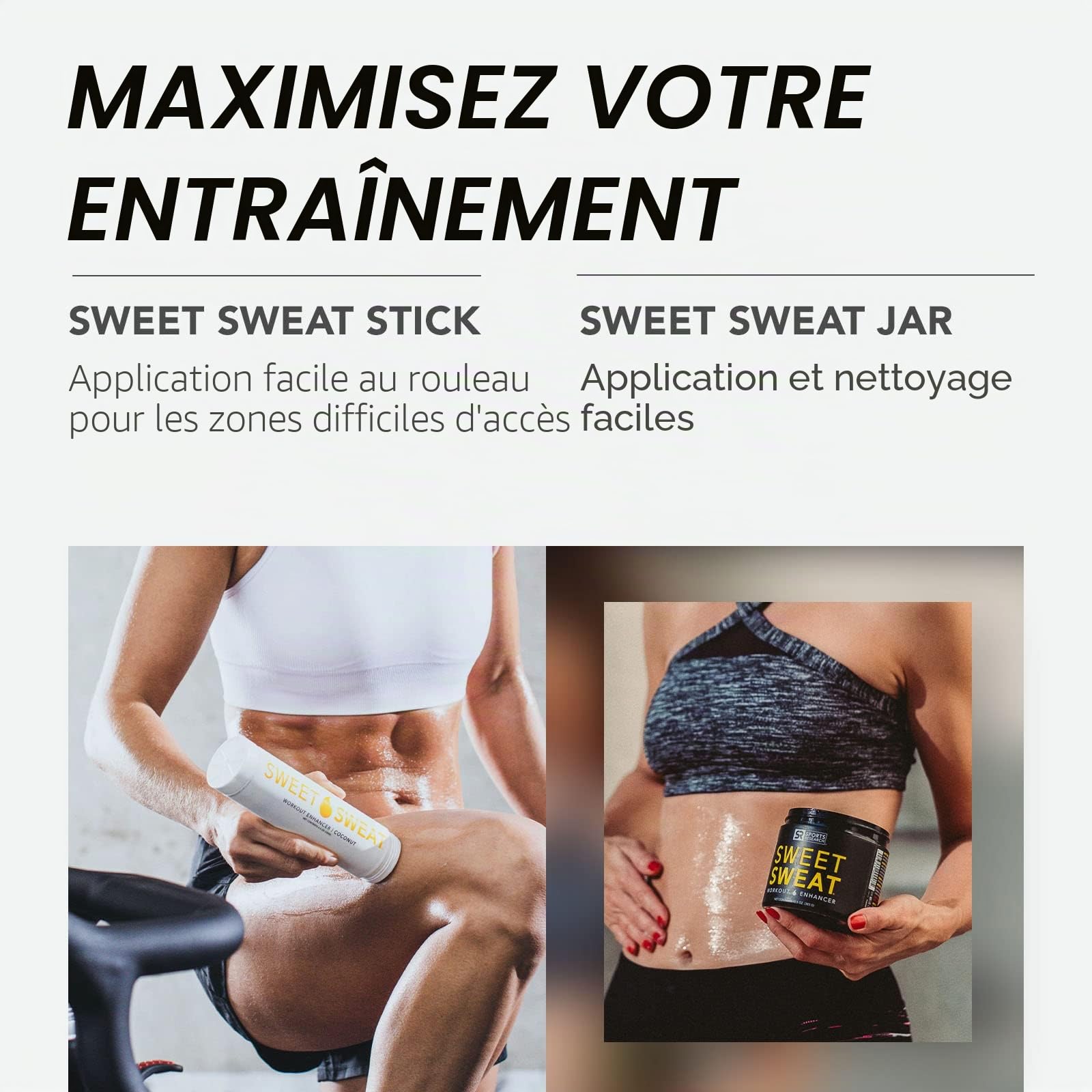 Sweet Sweat Crème thermogénique pour le sport 182 g