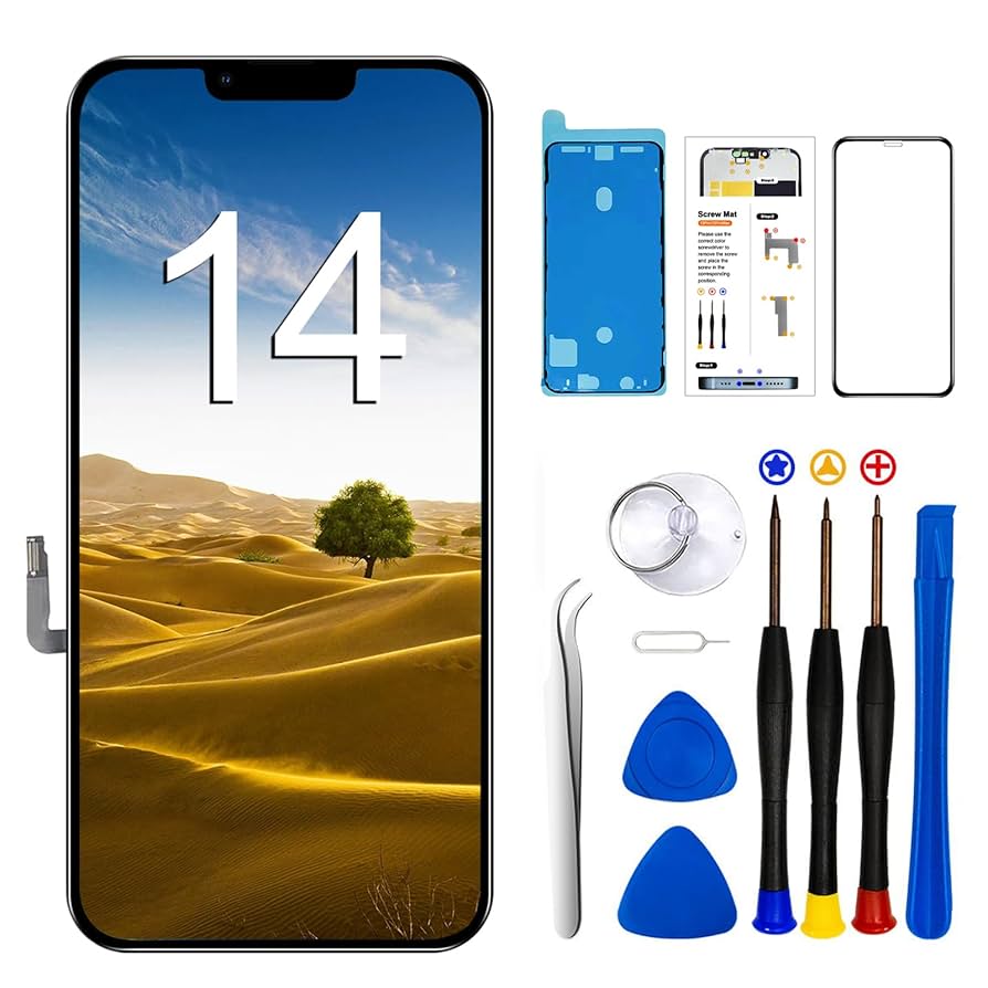 Picky　iPhone14 Amazon.com: SIMDOG for iPhone 14 Screen Replacement Kit 6.1