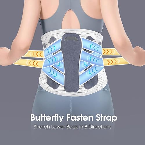 Miniatura 5 de RESTCLOUD Soporte de espalda para dolor de espalda baja, soporte lumbar para aliviar el dolor para mujeres y hombres, ideal para dolor de espalda